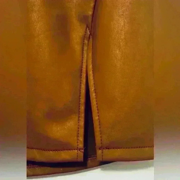 Rewash | NWT Vegan Leather Mini Skirt, Women’s Size Medium, Carmel Brown - Picture 5 of 8